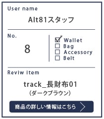 Alt81スタッフtrack_長財布01_ダークブラウン 7カ月使用