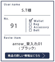 Alt81ご愛用者様レビュー S.T 様 arrow_束入れ01_ブラック 約4年10カ月使用