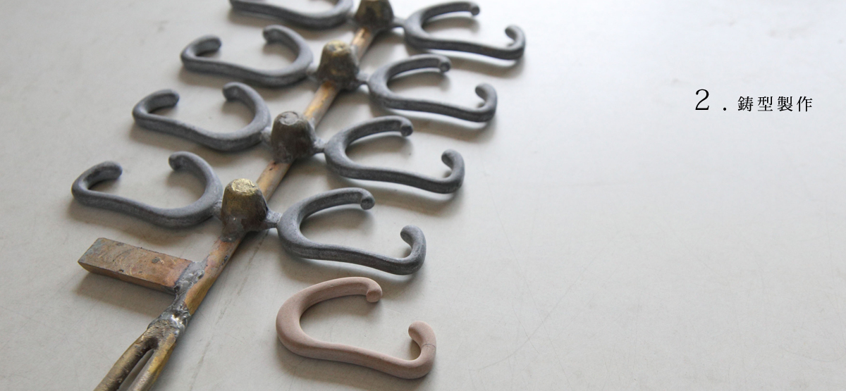 ２．鋳型製作