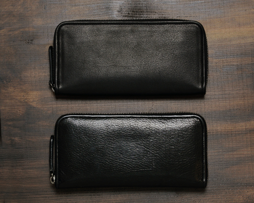 Alt81ラウンド長財布３型比較／page_ラウンド長財布01の経年変化