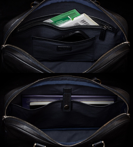 Alt81ブリーフケース３型比較／arrow_ブリーフケース02の内装ポケット