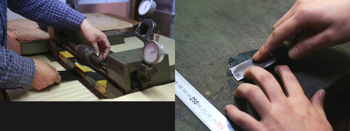 どうやって革を漉くか