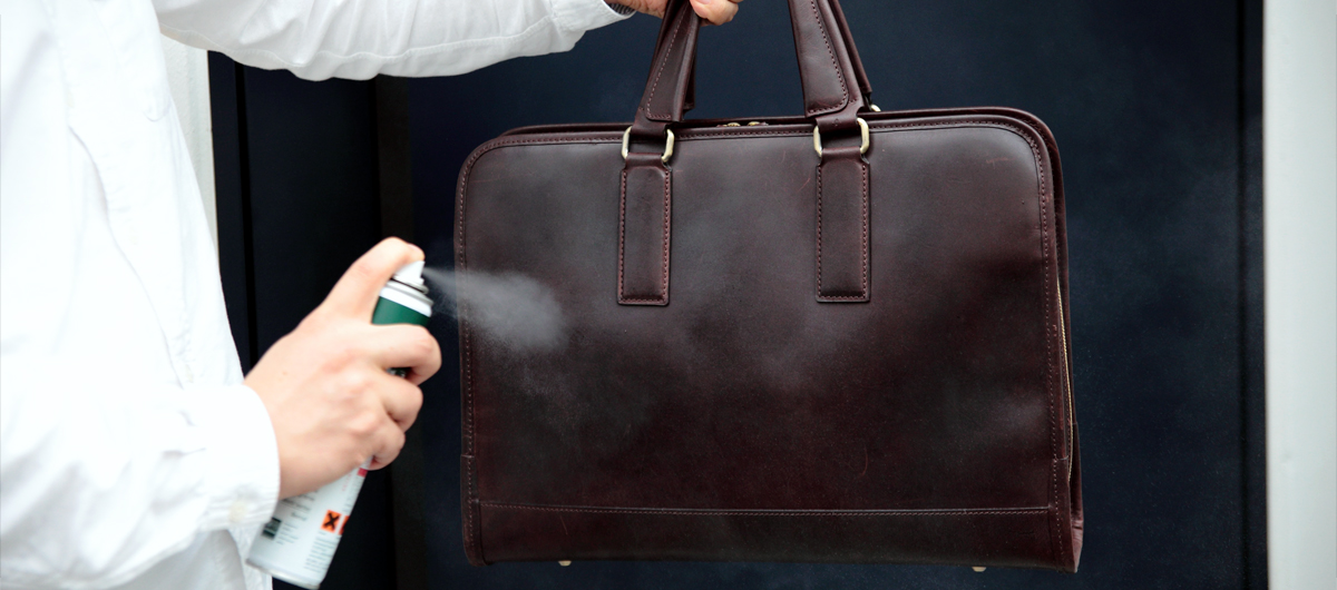 防水スプレーの使い方③