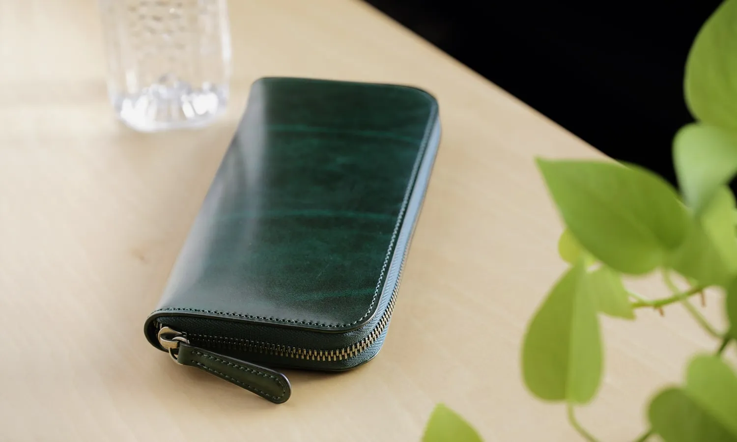 Alt81ラウンドファスナー長財布グリーンのイメージ03