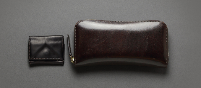 Alt81ご愛用者様レビュー Y.U様 mark_ラウンド長財布02/track_小銭入れ01 約2年5カ月使用