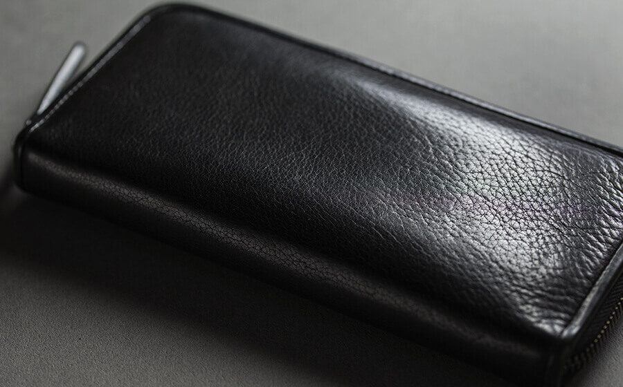 page_ラウンド長財布01_ブラック 表面