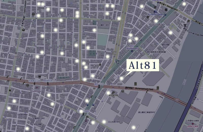 皮革製造の会社が多い蔵前や浅草周辺