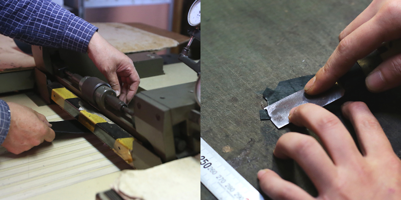 どうやって革を漉くか