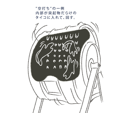 『空打ち』の一例