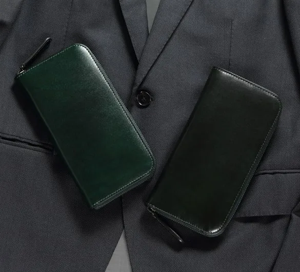 Alt81ラウンドファスナー長財布グリーンのイメージ02