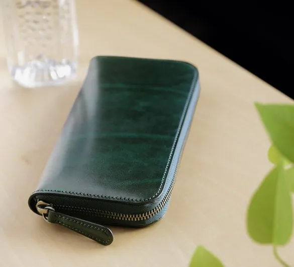 Alt81ラウンドファスナー長財布グリーンのイメージ03