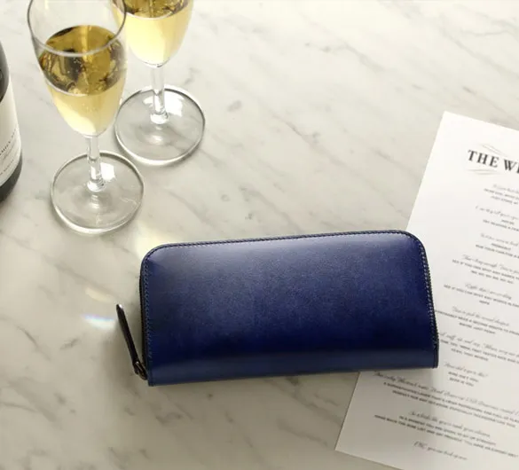 Alt81ラウンドファスナー長財布ネイビーのイメージ04